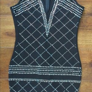 XTAREN Black Beaded, Bodycom Type, Size M Dress